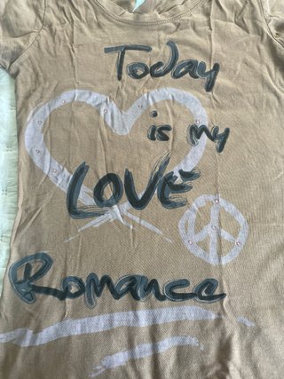 Camisola com estampa Today is my Love Romance