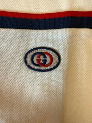 Polo Gucci Blanco y Azul