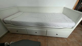 Cama nido blanca con cajones