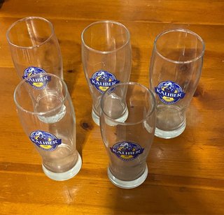 Lote 5 Vasos Kaliber Guinness