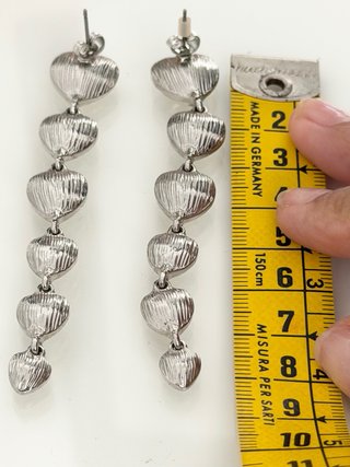 Pendientes Zara Corazones Largos