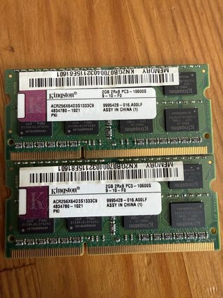 Memoria RAM Crucial, Elpida, Kingston