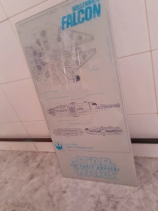 Cuadro Cristal Star Wars Halcón Milenario