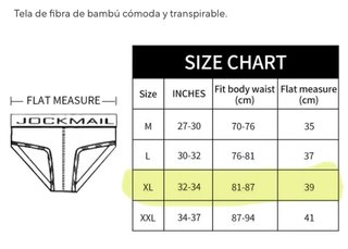 Pack 3 slips Jockmail blancos Talla L/XL NUEVOS