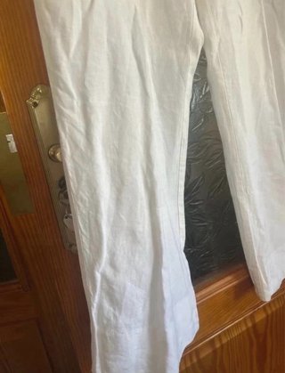 Pantalón ancho blanco mujer talla 44/46