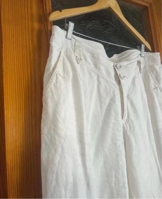 Pantalón ancho blanco mujer talla 44/46