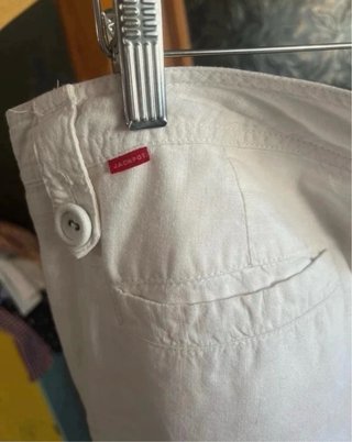 Pantalón ancho blanco mujer talla 44/46