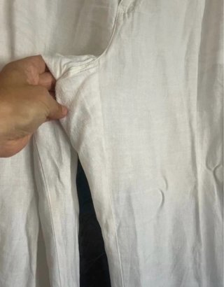 Pantalón ancho blanco mujer talla 44/46