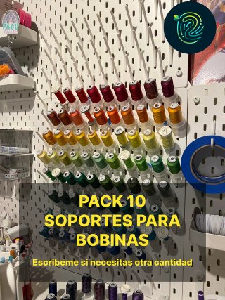 Pack 10 Soportes Hilos para Ikea Skadis