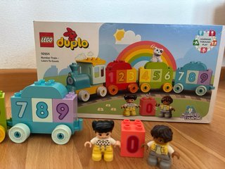 Tren de números Lego Duplo con caja