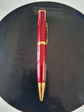 Bolígrafo USB Rojo y Dorado