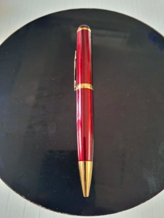 Bolígrafo USB Rojo y Dorado