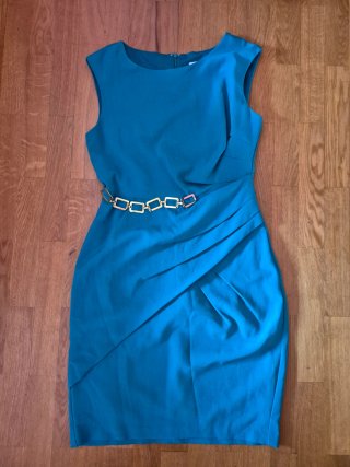 Vestido Sandra Darren Talla 10 Azul