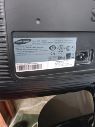 Monitor Samsung 60Hz Negro