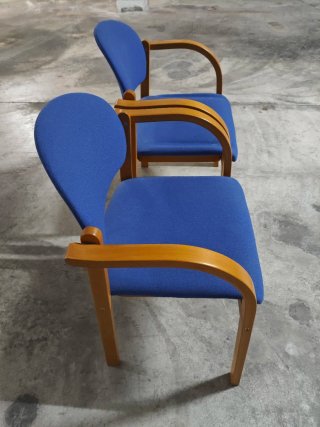 Juego de 2 Sillas de Comedor Azul