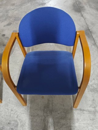 Juego de 2 Sillas de Comedor Azul