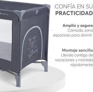kikka boo cuna de viaje plegable ligera segura