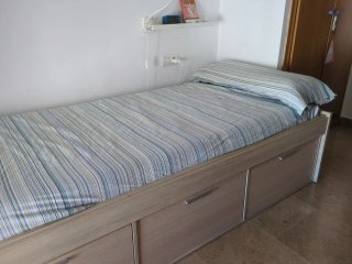 Cama 90x200cm con almacenaje
