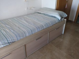 Cama 90x200cm con almacenaje