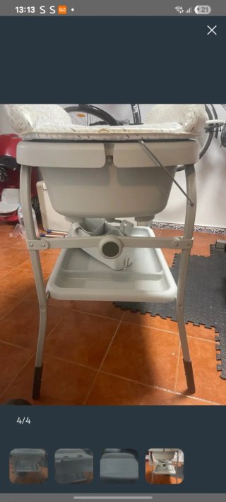 Bañera para bebé con soporte