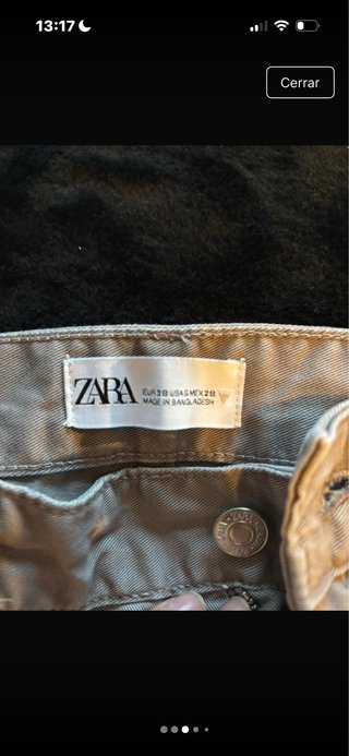 Pantalón cargo Zara gris