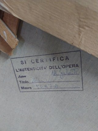 Quadro con cornice dorata