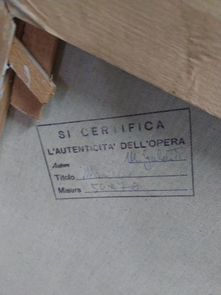 Quadro con cornice dorata