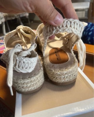 Esparteñas beige/blancas talla 40