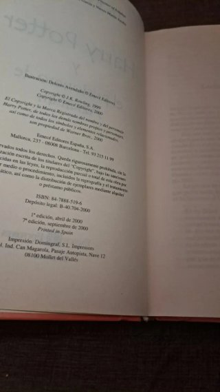 Tres primeros libros de Harry Potter