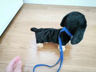 Peluche Perro Salchicha con Correa
