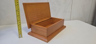 Caja de madera, Joyero, barnizada
