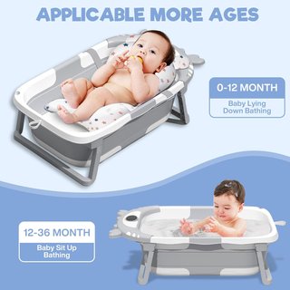 NUEVO - Bañera Bebé Plegable con Termómetro