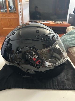 Casco Modular Moto Talla XS Negro