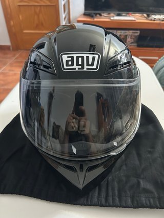 Casco Modular Moto Talla XS Negro