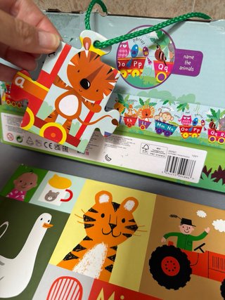 Lote Puzzle Tren ABC y Libro Infantil