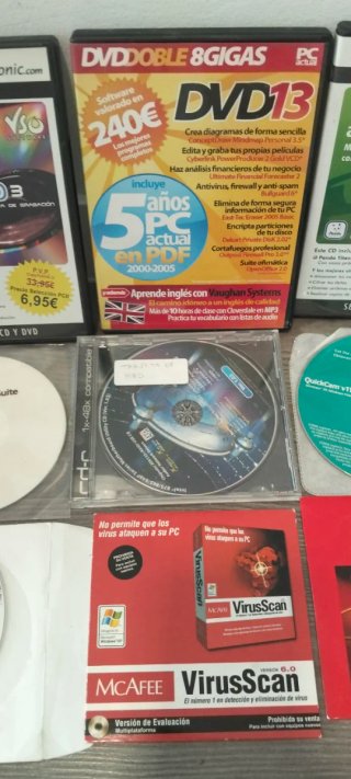 Lote 14 CD Programmi PC: Antivirus, DVD, Lingue