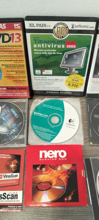 Lote 14 CD Programmi PC: Antivirus, DVD, Lingue
