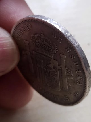 5 Pesetas Alfonso XII 1885