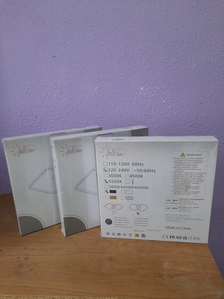 Lámpara LED moderna doble anillo salón/dormitorio