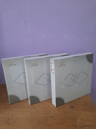 Lámpara LED moderna doble anillo salón/dormitorio