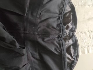 Vestido negro sin tirantes