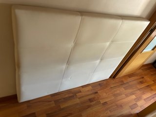 Cabecero polipiel blanco