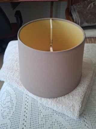 Pantalla de lámpara de mesa beige 20 m diametro ap