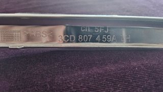 Moldura Cromada Parachoques Trasero VW Passat Izq