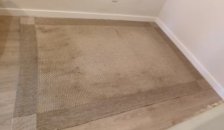 Alfombra Zara Home Beige/Gris