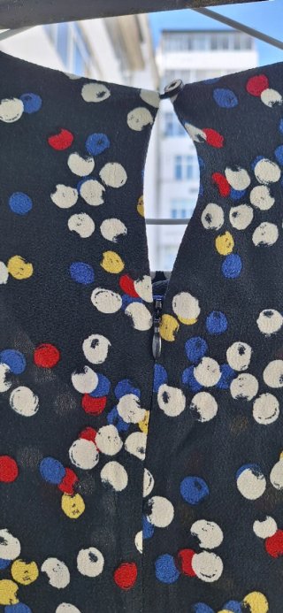 Vestido midi Zara estampado