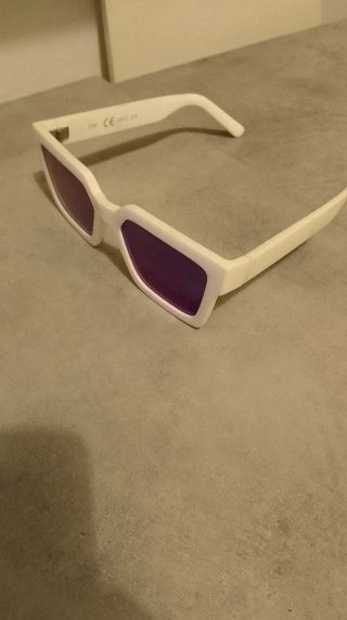 Occhiali da sole Nau bianchi lenti blu
