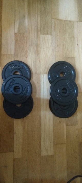 Discos para barra de 1 kilo