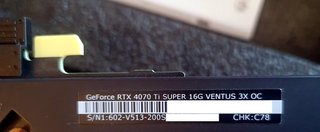 GPU MSI GeForce RTX 4070 Ti SUPER Ventus 3X OC