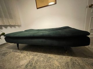 Sofá Cama Terciopelo Verde